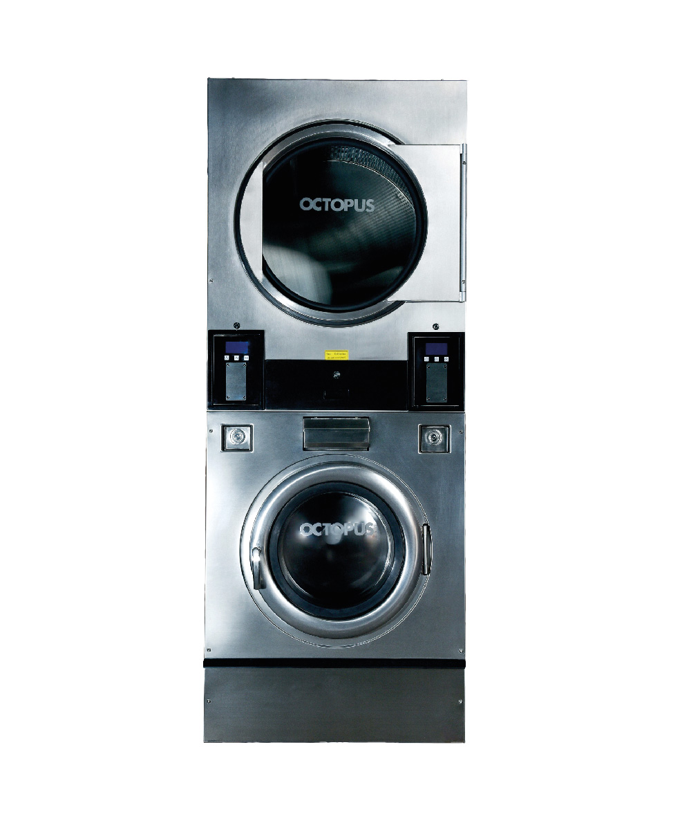 OCTOPUS STACK WASHER DRYER 14KG ELECTRIC COIN OPERATED - Image 3